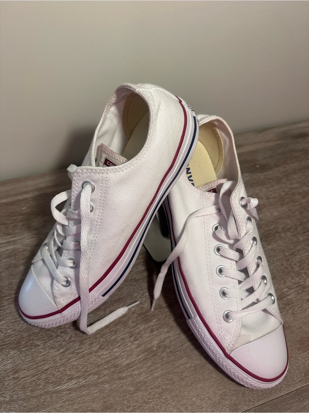 Converse Chuck Taylor All Star W7652 US 10 Optical White Canvas Skate Shoes - Picture 8 of 15